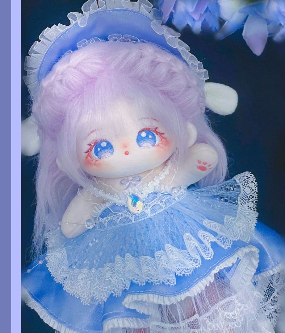 ぬいぐるみ服　20cm　新品　現品着せ替え　ドレス　ワンピース　宮廷　豪華