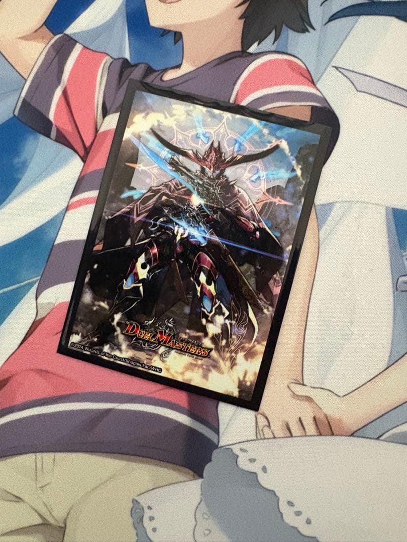 デュエマデッキまとめ売り5種スリーブ付き　引退品　青魔道具、黒緑アビス等