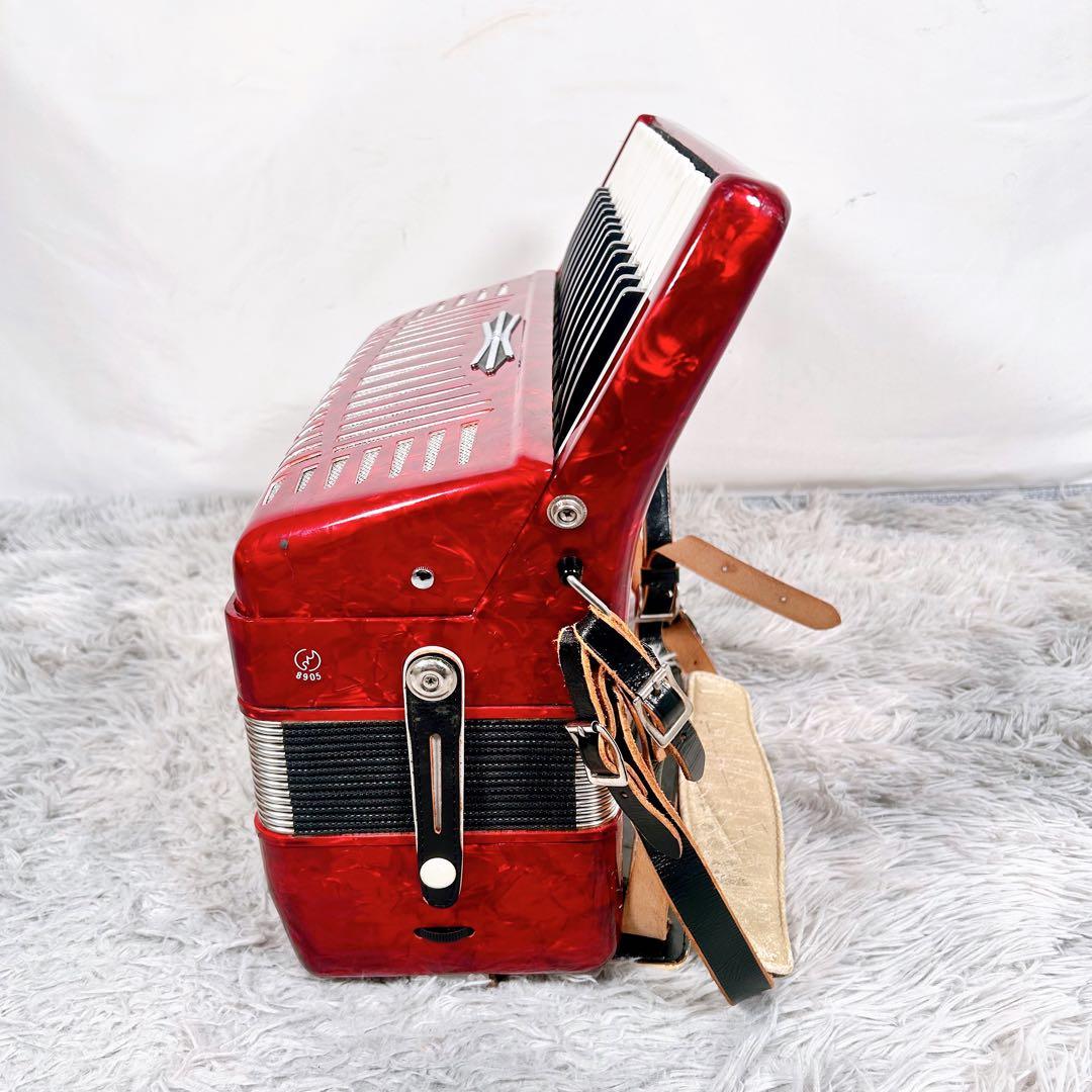 【動作品】YAMAHA ヤマハ　32鍵盤　YA-21 アコーディオン