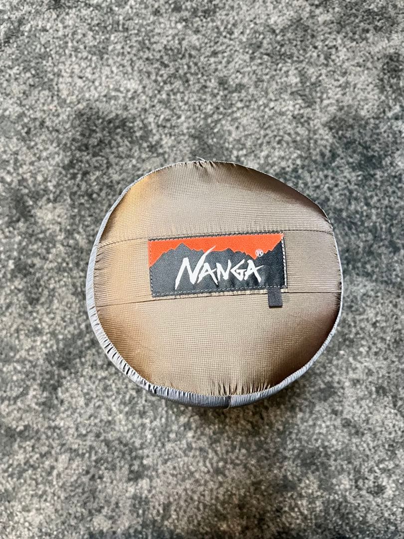 Nanga ナンガ オーロラライト 600dxブラウン寝袋 収納袋付き