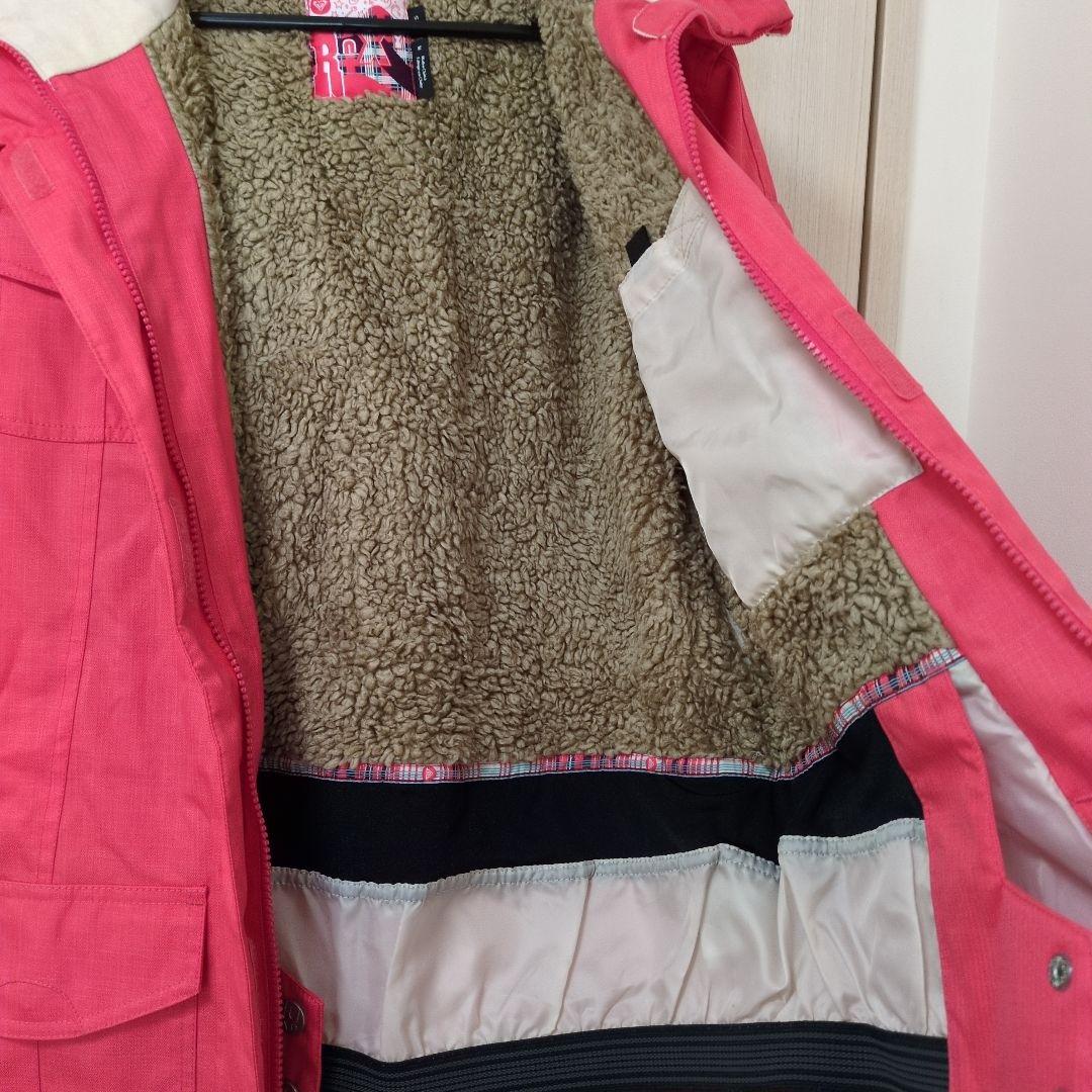 ROXY フリースライニング ピンクジャケット