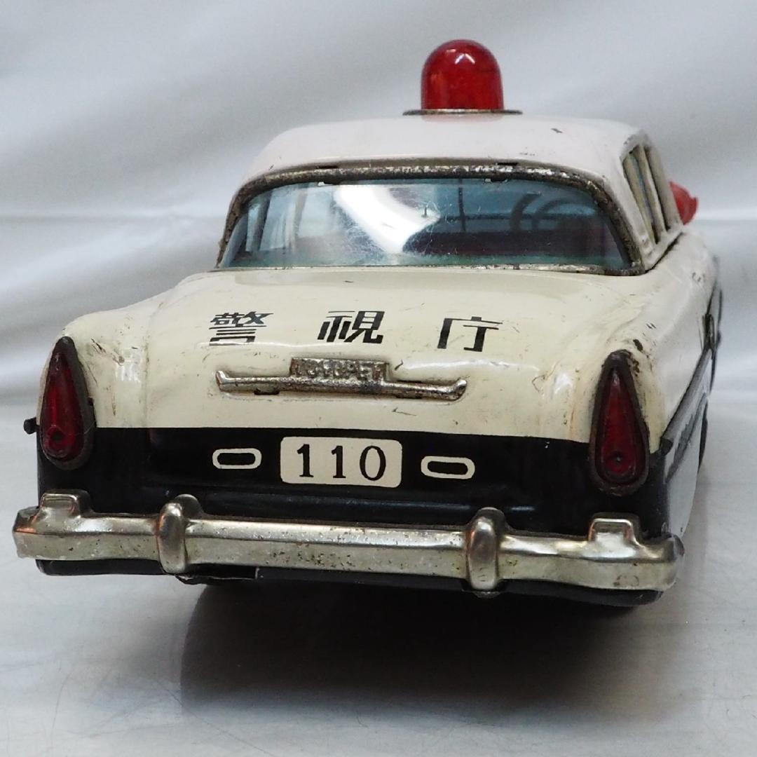 萬代屋【トヨペット クラウン1900DXパトカー改造有】ブリキtin car箱無