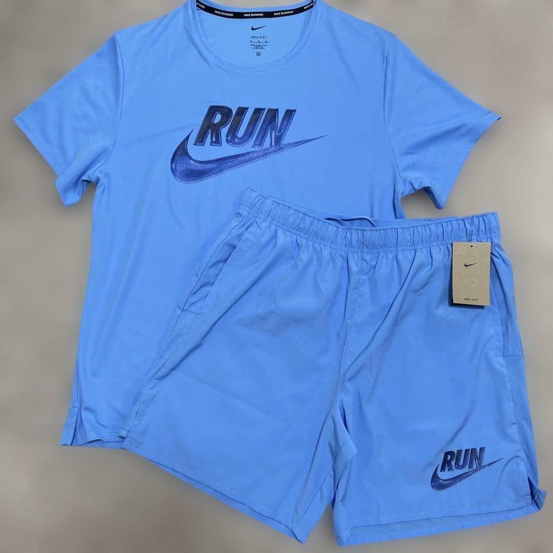 NIKE RUN ランニングウェア 水色 XLサイズ 新品未使用