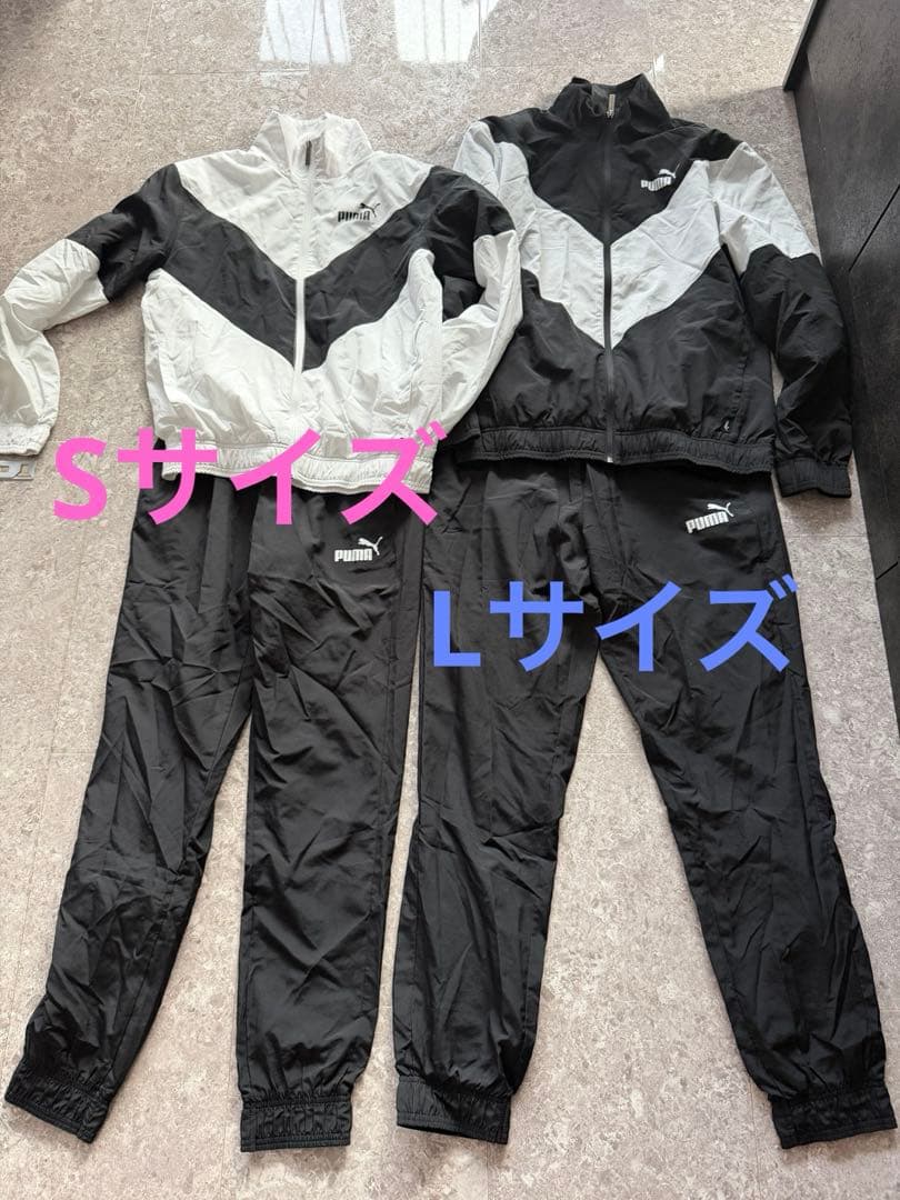 PUMA ジャージ上下セット SサイズLサイズ ペアルック