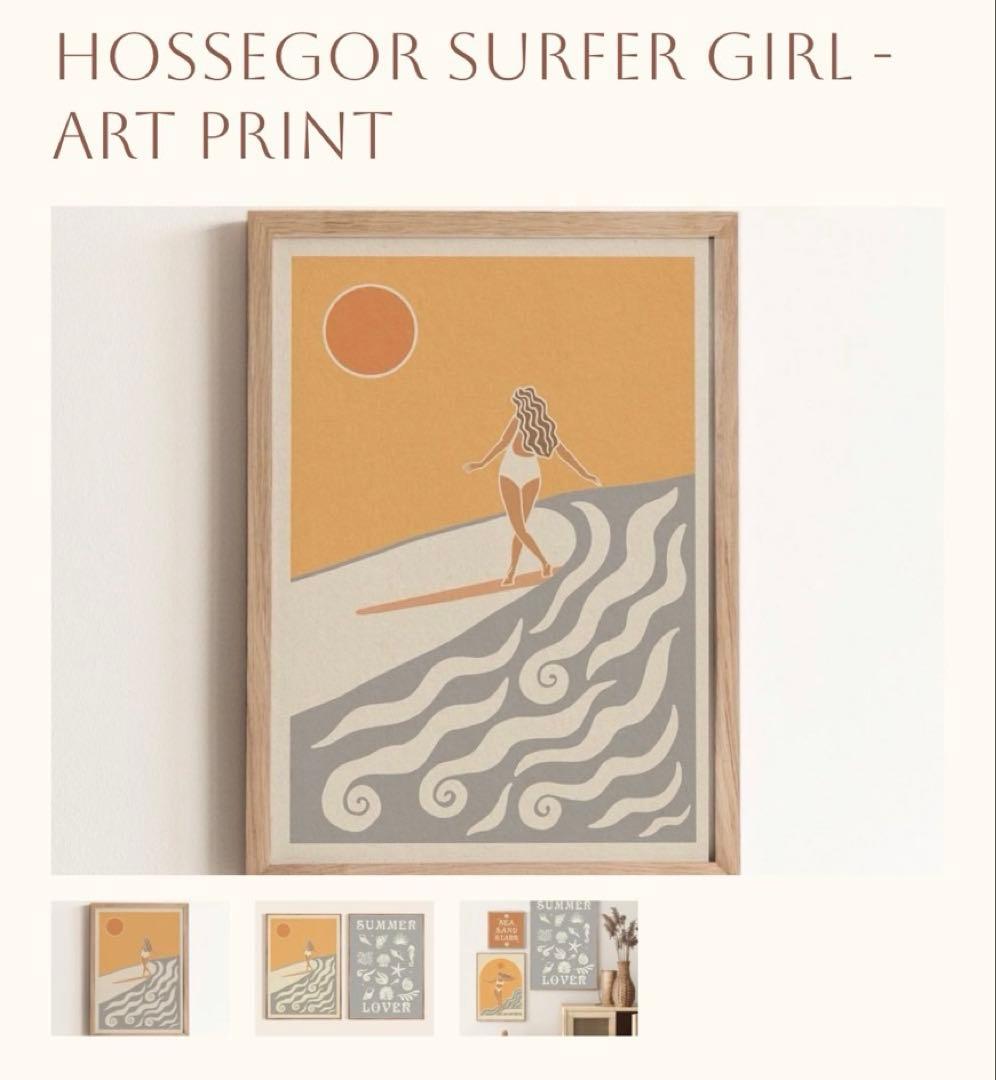 SURFER GIRL サーファー アート