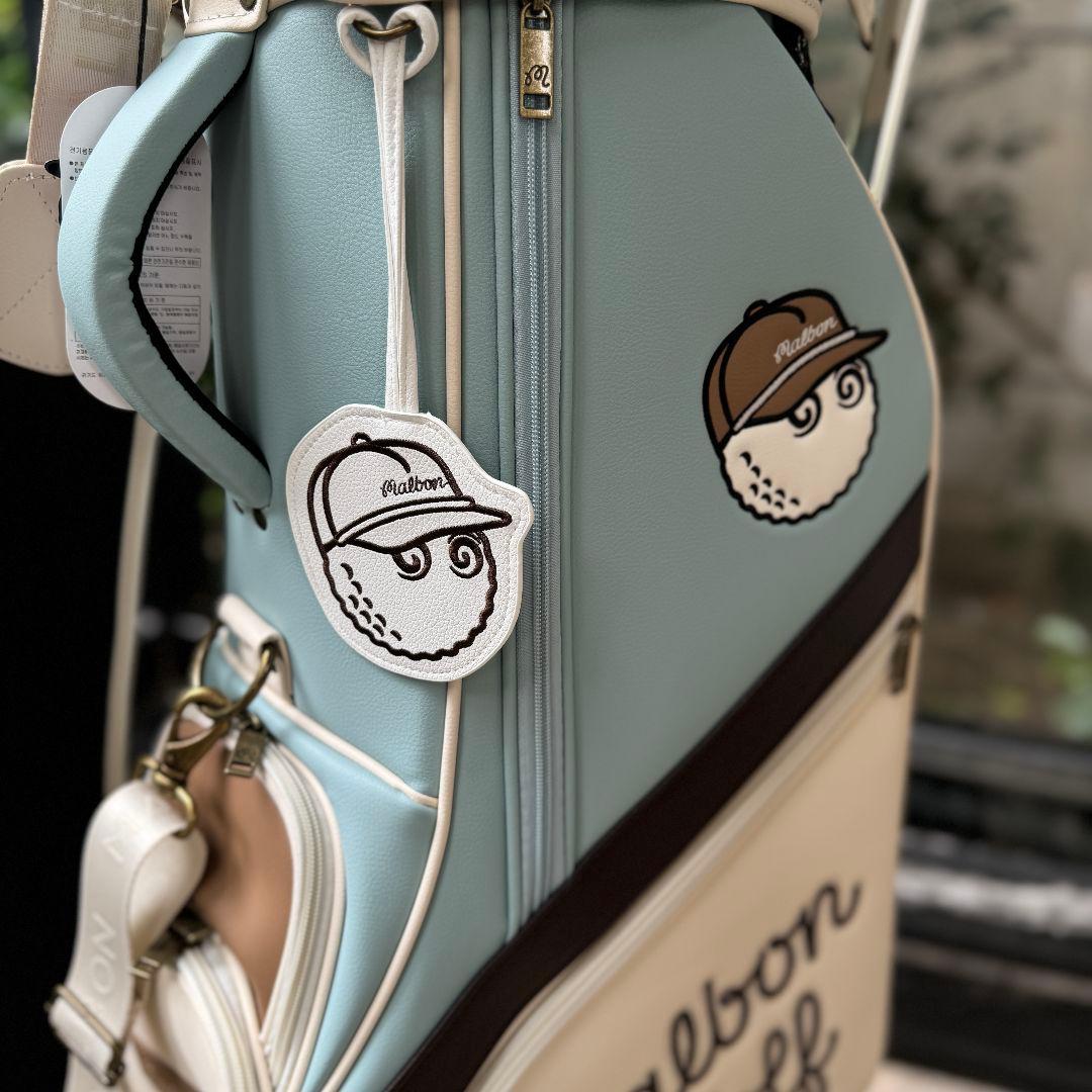 即発送現品限★マルボンゴルフキャディバッグ水色