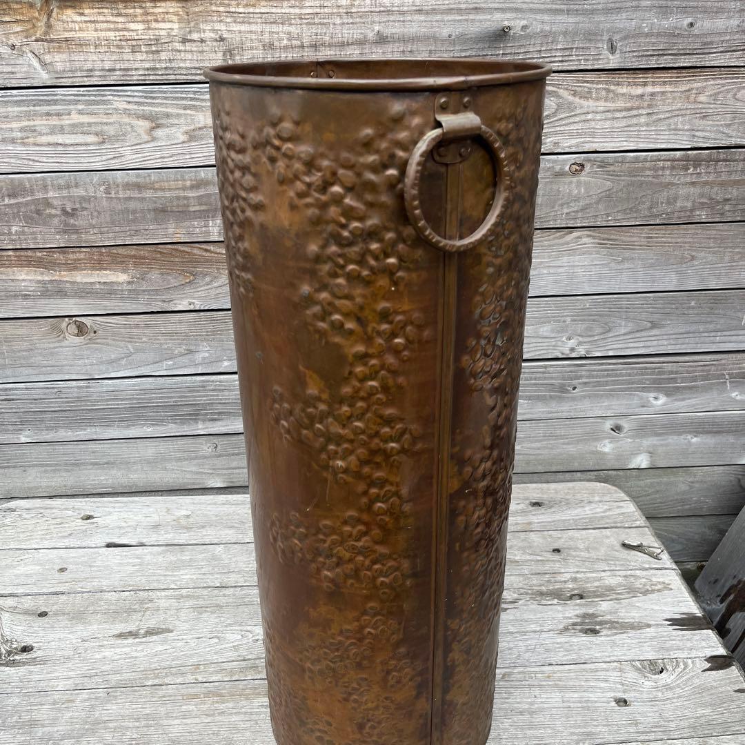 ヴィンテージ銅製　傘立て