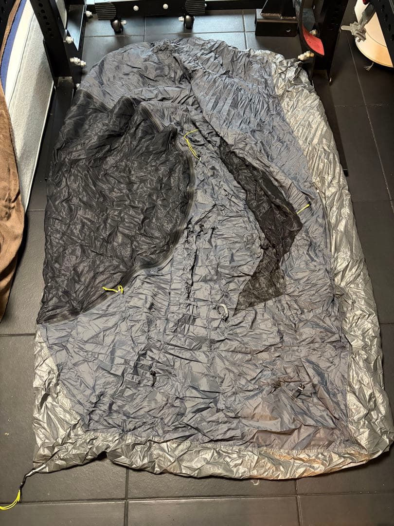 軽量テントフライ グレー ブラック　Ninja tent　ニンジャテント