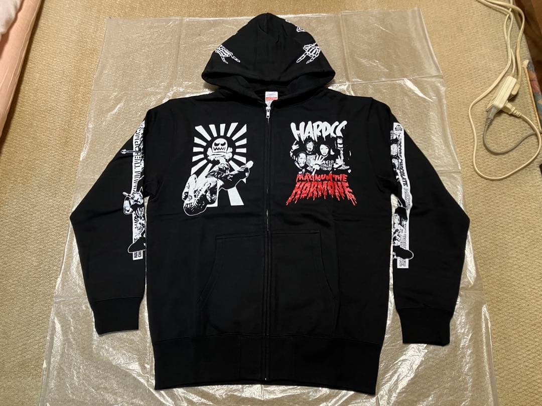 マキシマム ザ ホルモン ハードコアチョコレート ヘドバン大虐殺 パーカー L