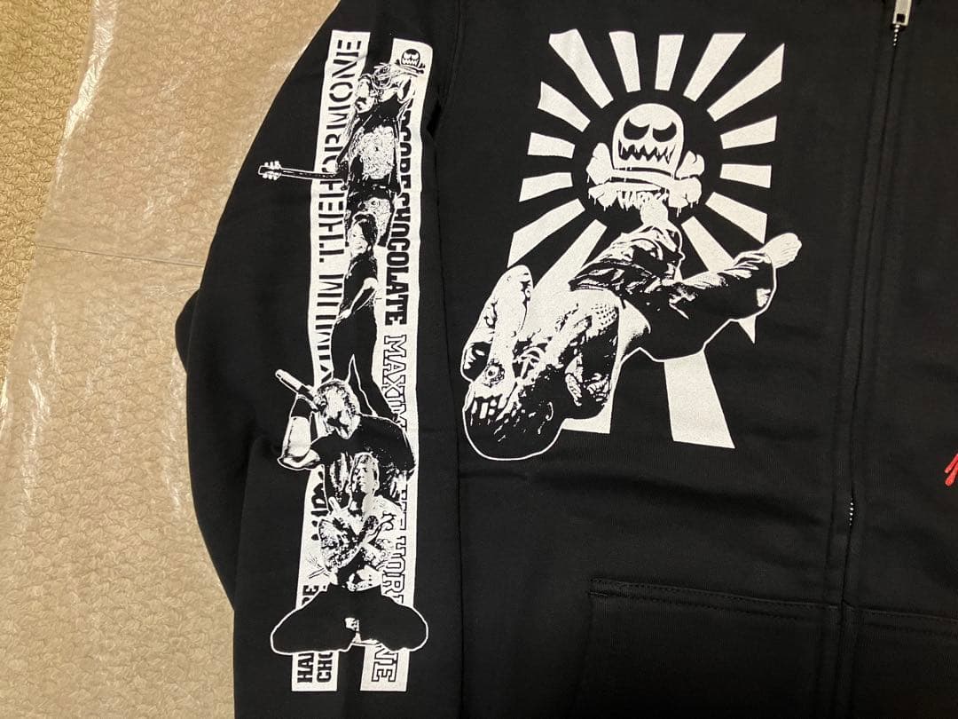 マキシマム ザ ホルモン ハードコアチョコレート ヘドバン大虐殺 パーカー L