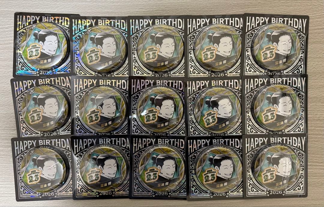 呪術廻戦 夏油傑 缶バッジ15個セット