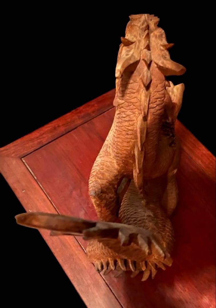 木彫 龍の飾り 龍の置物 龍神 開運 彫刻 祥龍盛世 ドラゴン 龍置物