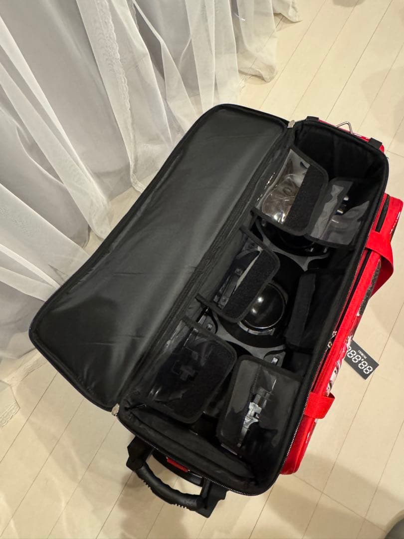 【新品】Brunswick BB260トリプルバッグ ブラック/ レッド