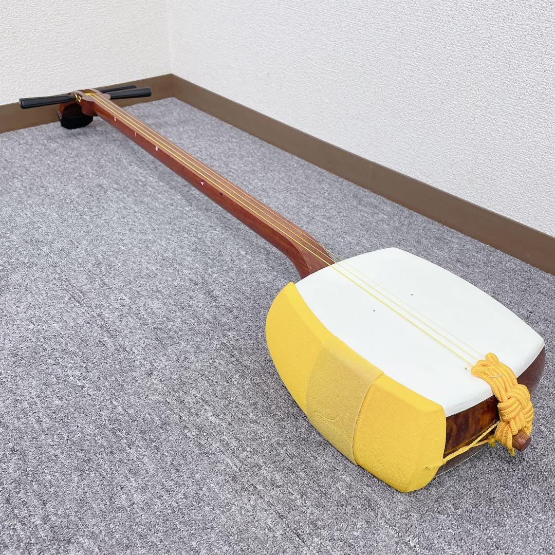 三味線 細棹 花梨 平溝 丸打胴 和楽器