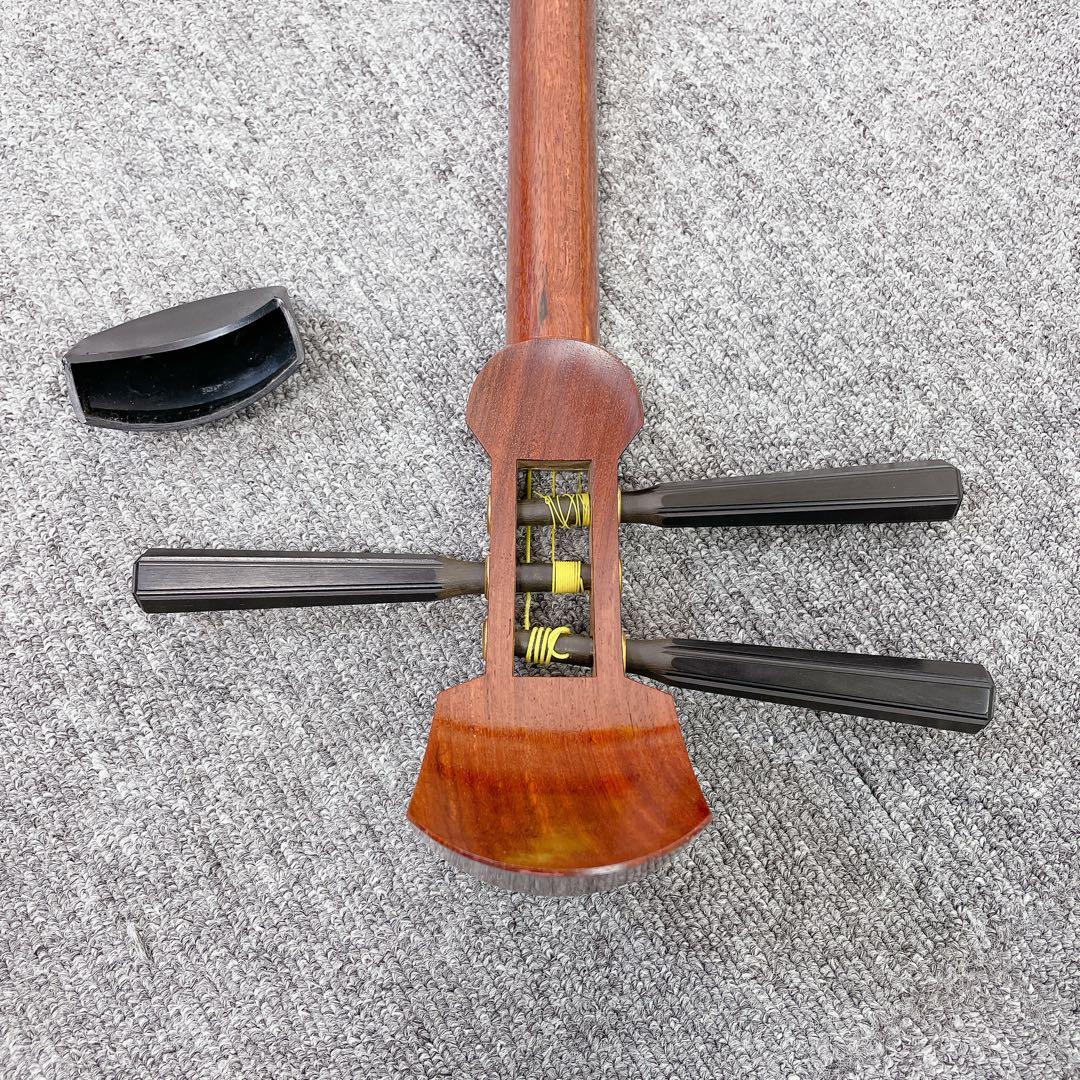 三味線 細棹 花梨 平溝 丸打胴 和楽器