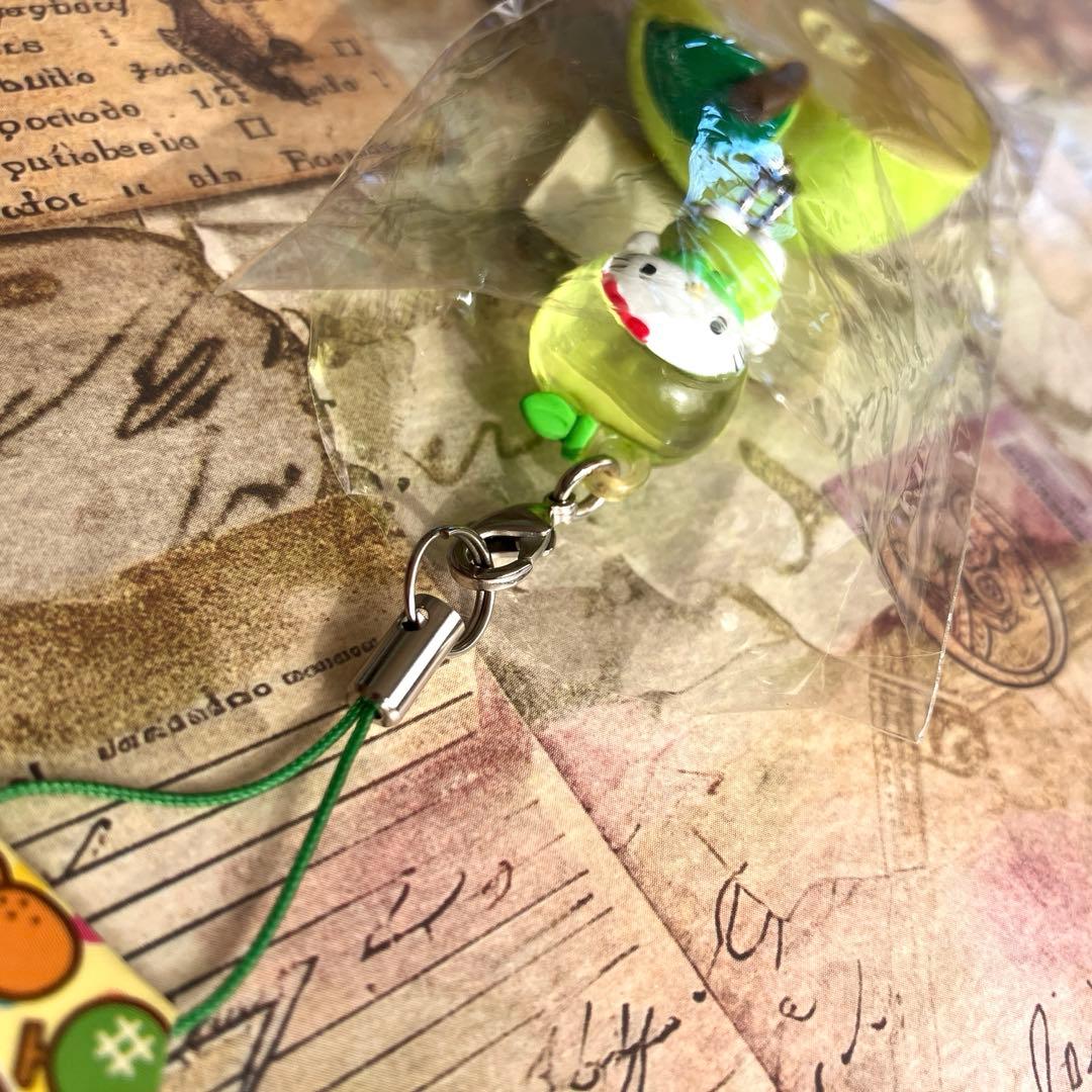 キティ ストラップ フルーツバージョン りんご アップル 根付け ♡ 激レア