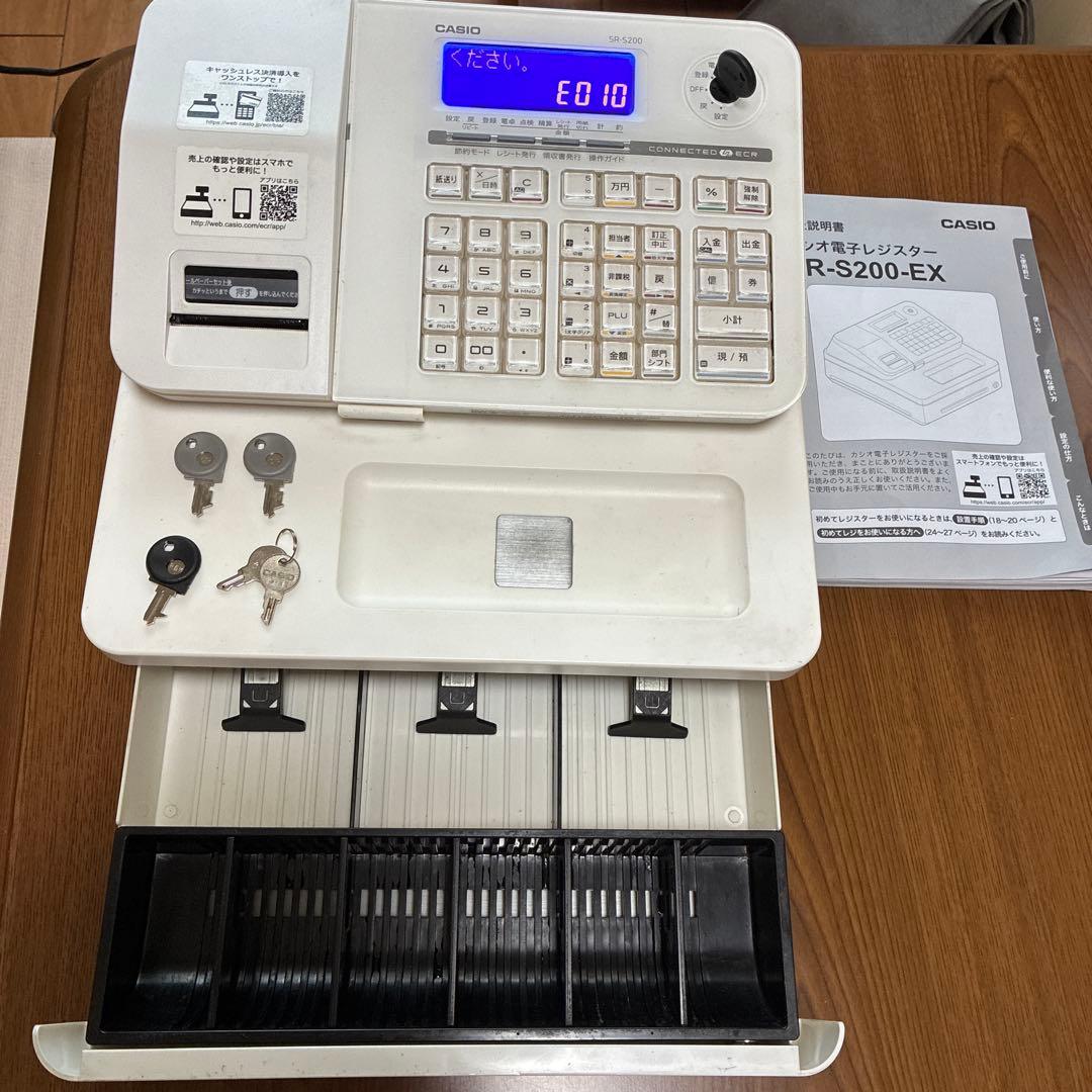 【ジャンク品】　カシオ　電子レジスター　SR-S200-EX