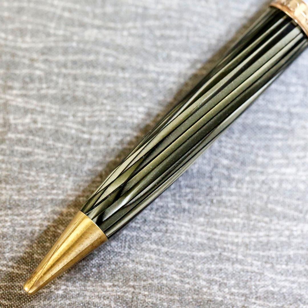 【レア】モンブラン シャープペン ６７２ ＰＩＸ グリーンストライプ