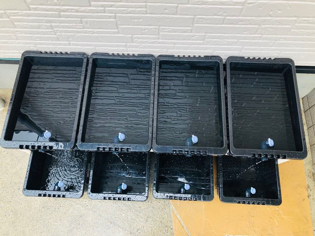 メダカ飼育ラック ブラック【接着剤付】 NVBOX13を12個置けます