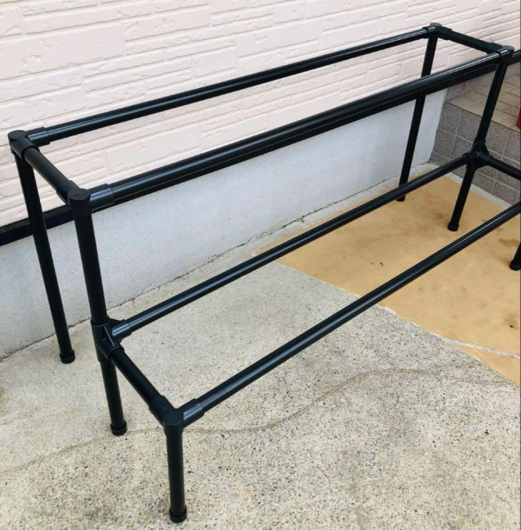 メダカ飼育ラック ブラック【接着剤付】 NVBOX13を12個置けます