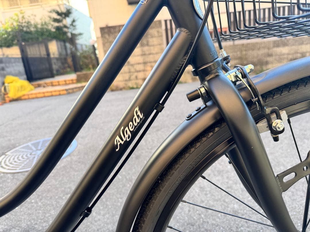 直接引き取りのみ！シティサイクル ブラック 前カゴ付き