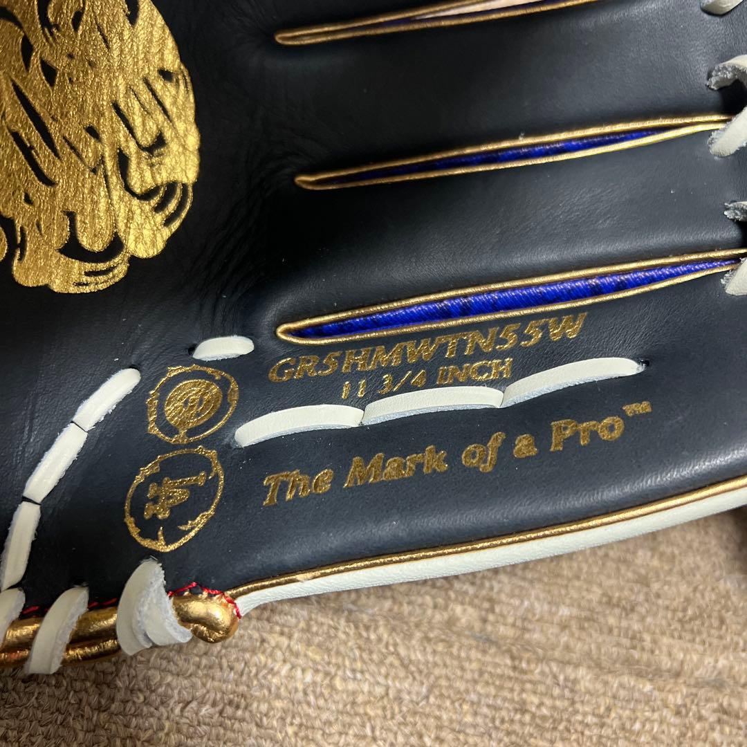 新品　Rawlings 軟式グローブ ネイビーホワイト　オールラウンド　限定　右