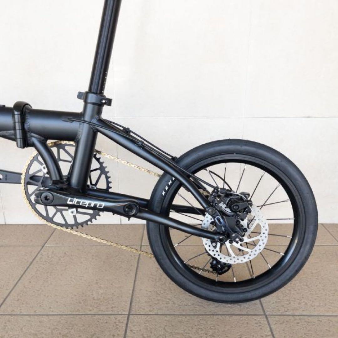 K3 PLUS ★未使用品★超軽量カスタム【8KG】★折り畳み　自転車　9速