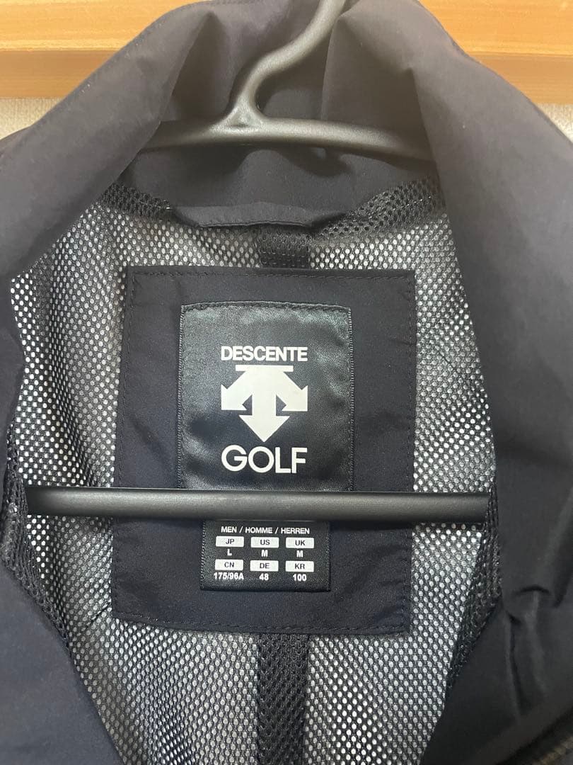 DESCENTE レインスーツ ブラック 上下セット