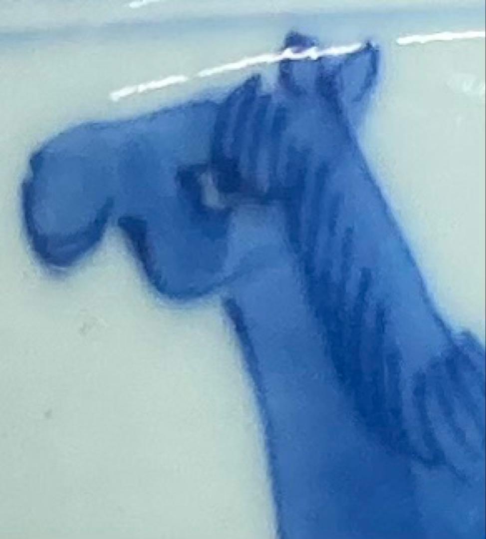 B500s「染付馬図 火入 1個」伊万里焼　江戸時代　干支　令和8年　茶道具