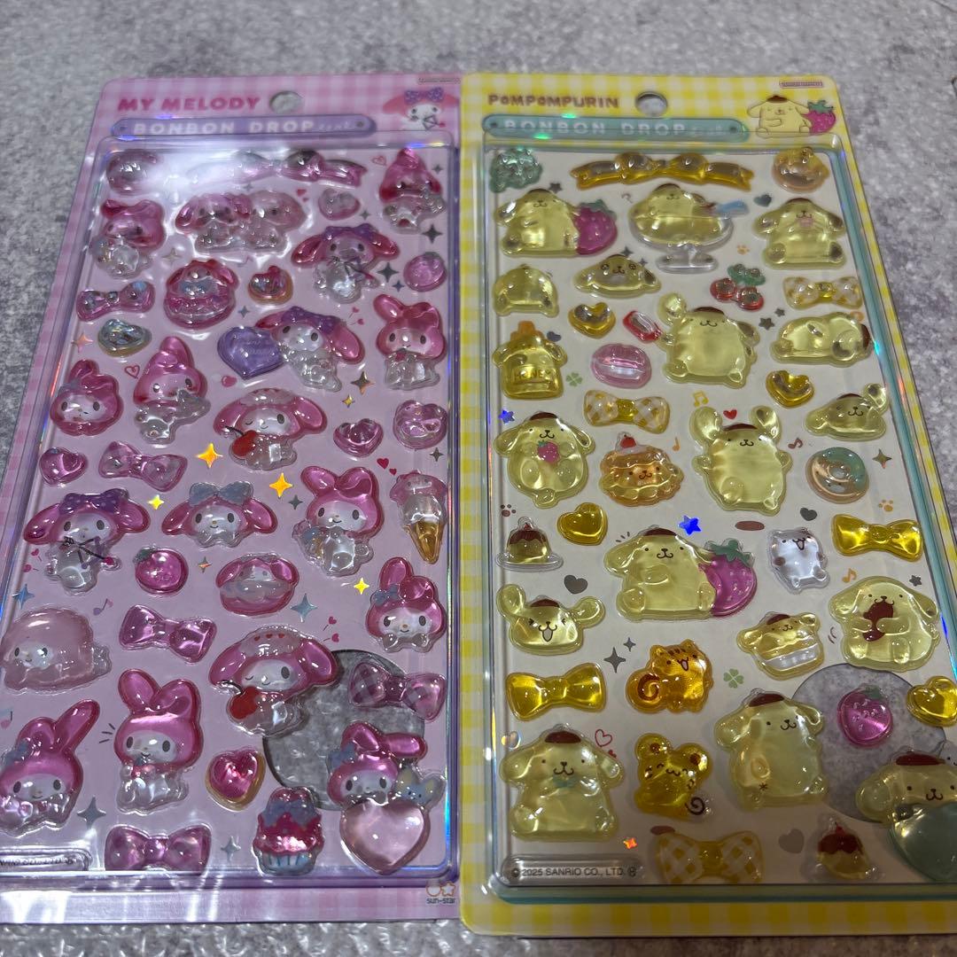 正規品　ボンボンドロップシール　サンリオ　8種類　第2弾　コンプリート