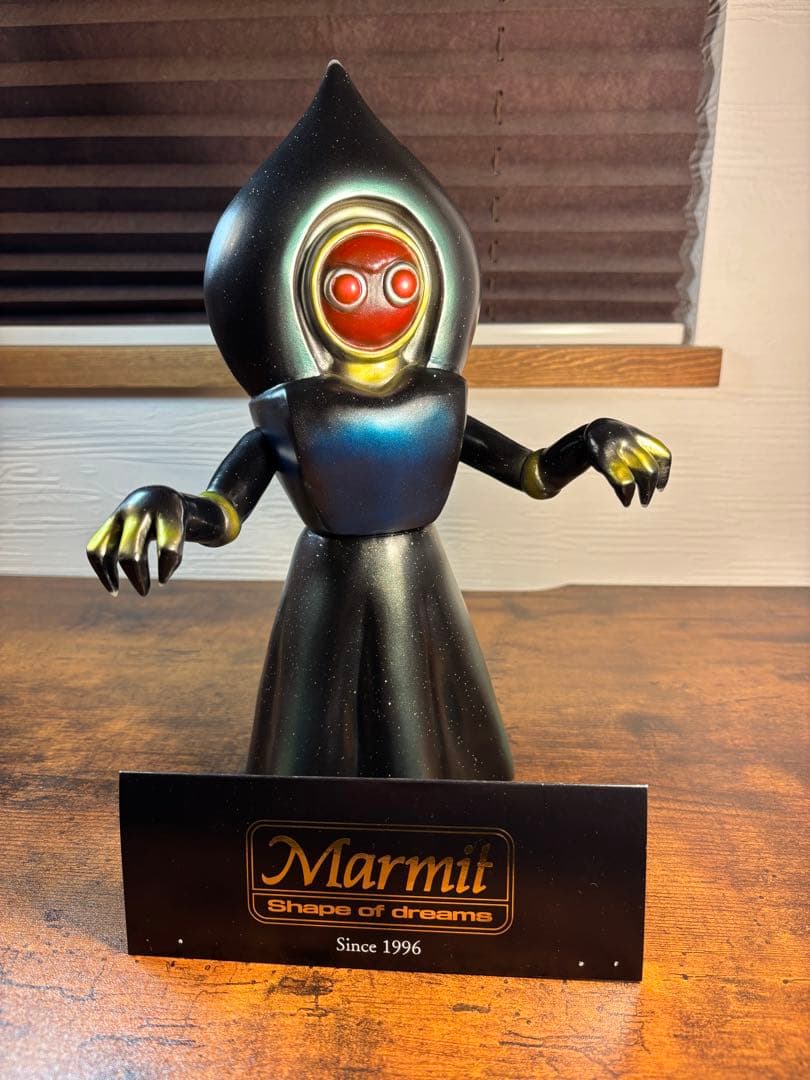 マーミット　フラットウッズ　モンスター　ソフビ　クリアー金ラメ＋黒二重特殊成形品