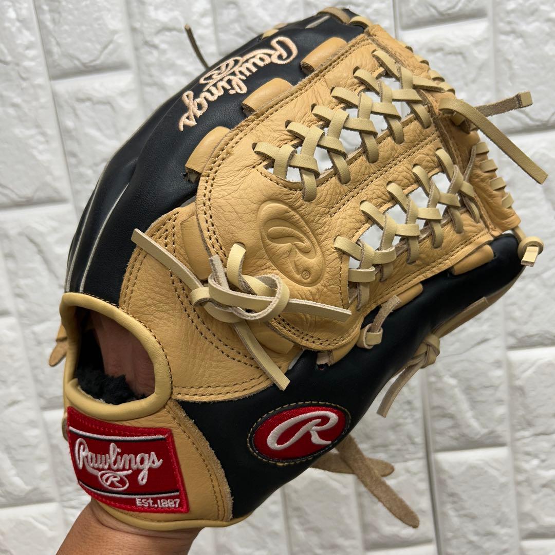 【美品】野球 グローブ 軟式 一般 内野手 外野手 Rawlings