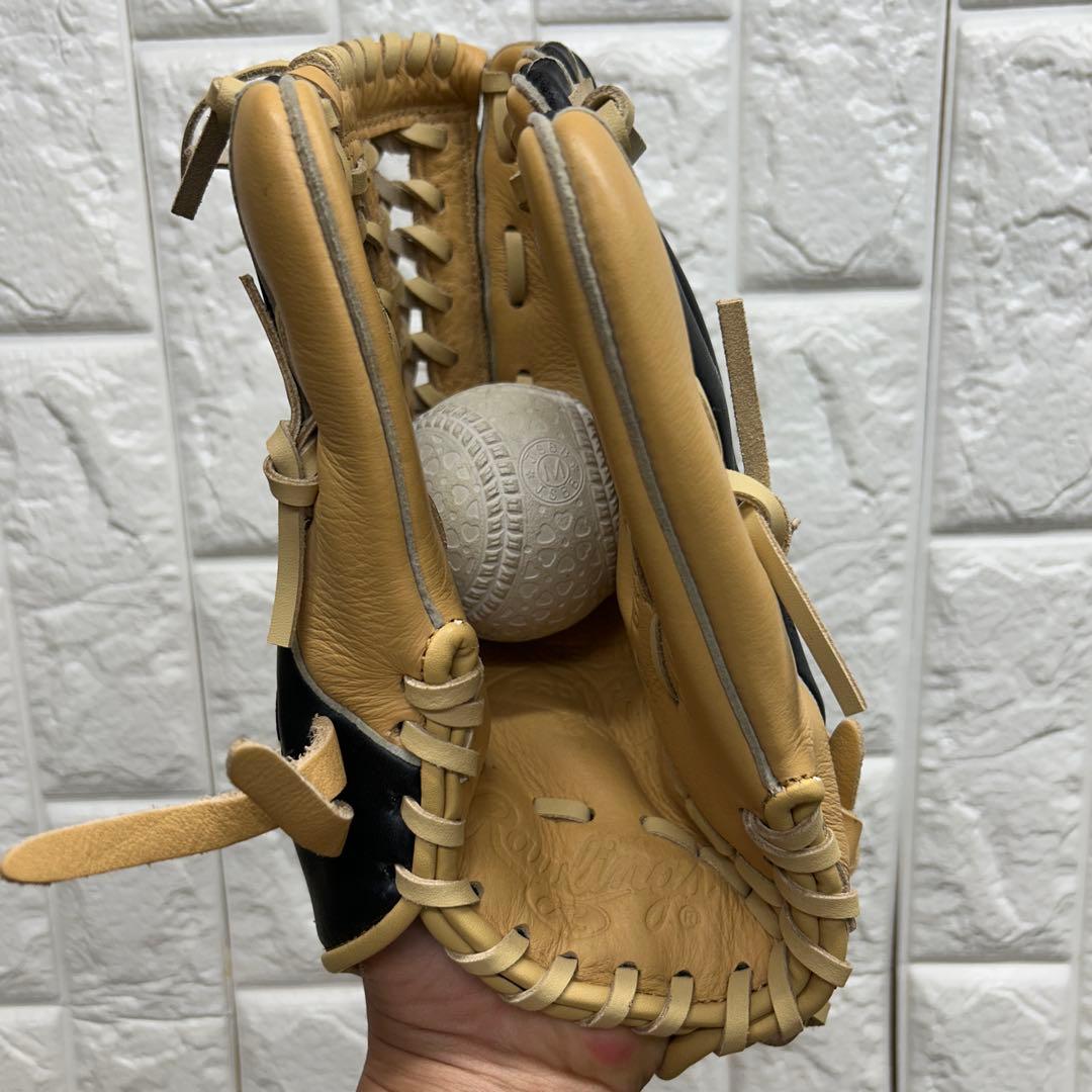 【美品】野球 グローブ 軟式 一般 内野手 外野手 Rawlings