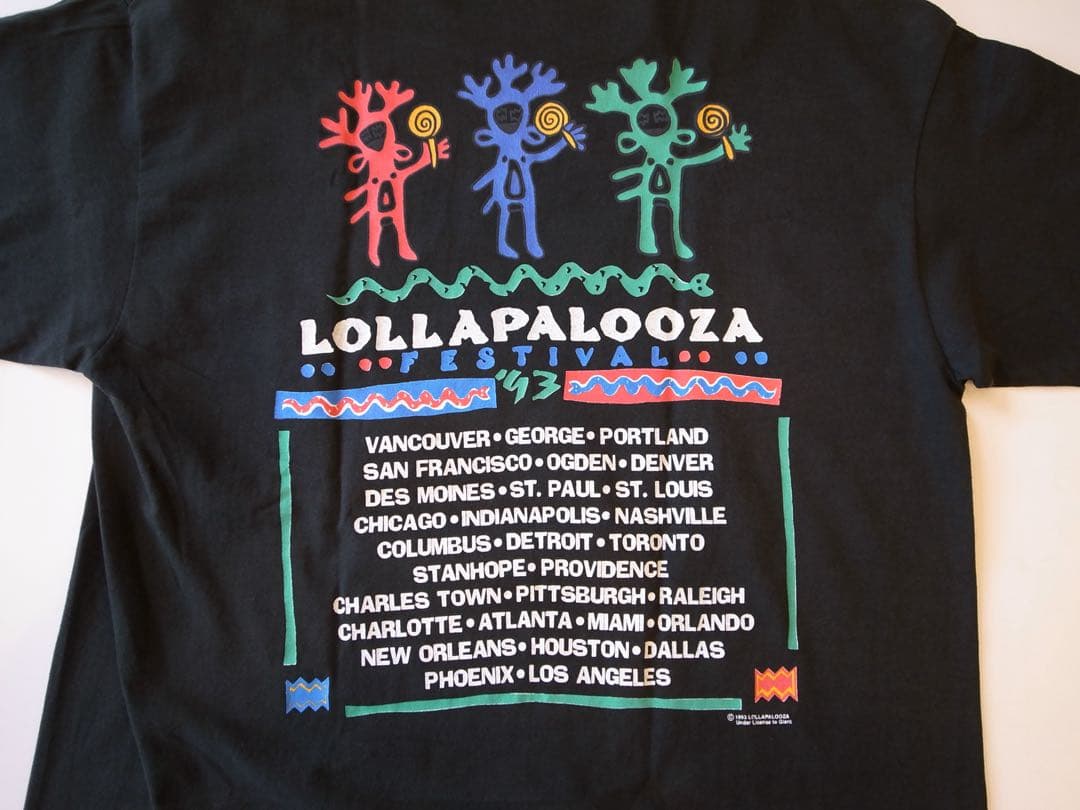 XL 93年 Lollapalooza Tシャツ ロラパルーザ
