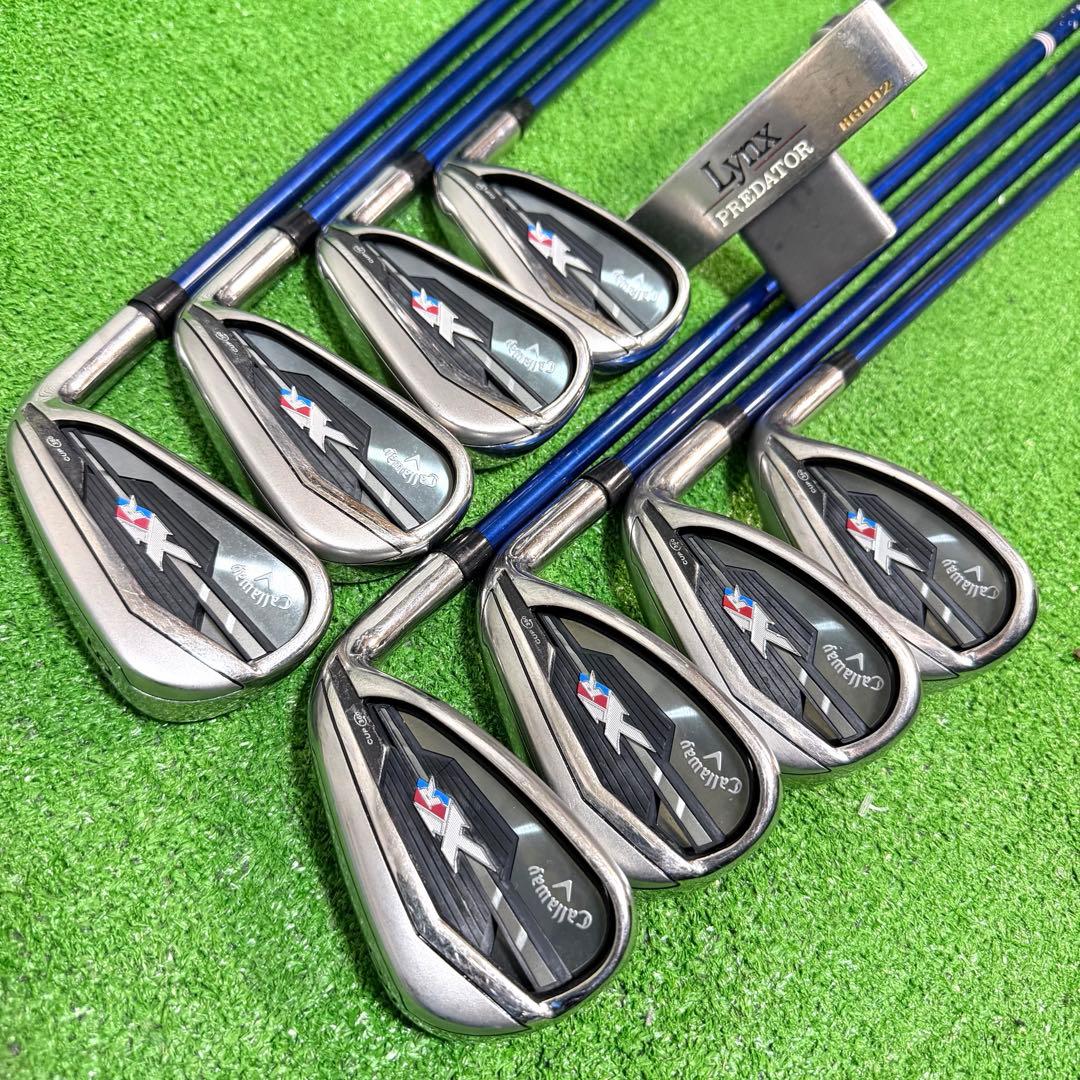 ゴルフセット　豪華　キャロウェイ　XR ラウンド仕様　打感良好　すぐ使える