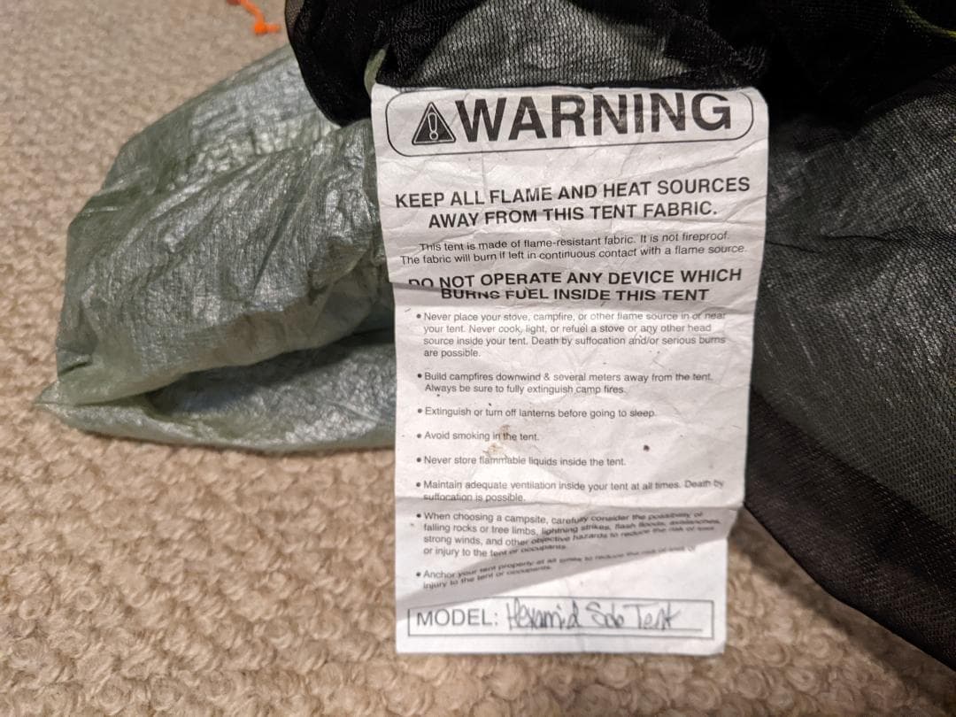 テント・タープ Zpacks Hexamid Solo Tent DISC