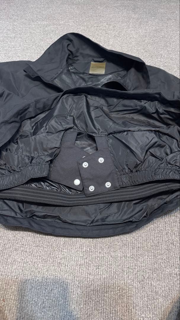 ユズMAHF ハーフジップジャケット 黒　メンズ ユニセックス