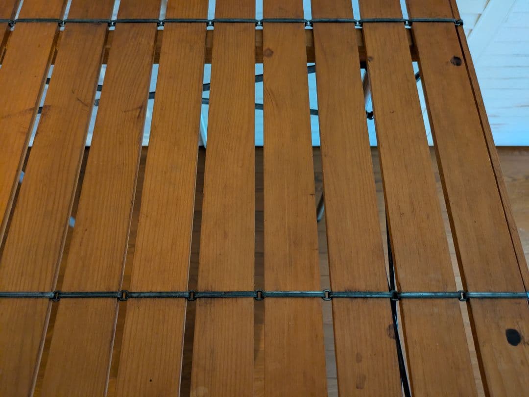 フランス製 Lallemand ラレマンド ウッドロールトップテーブル 廃盤品