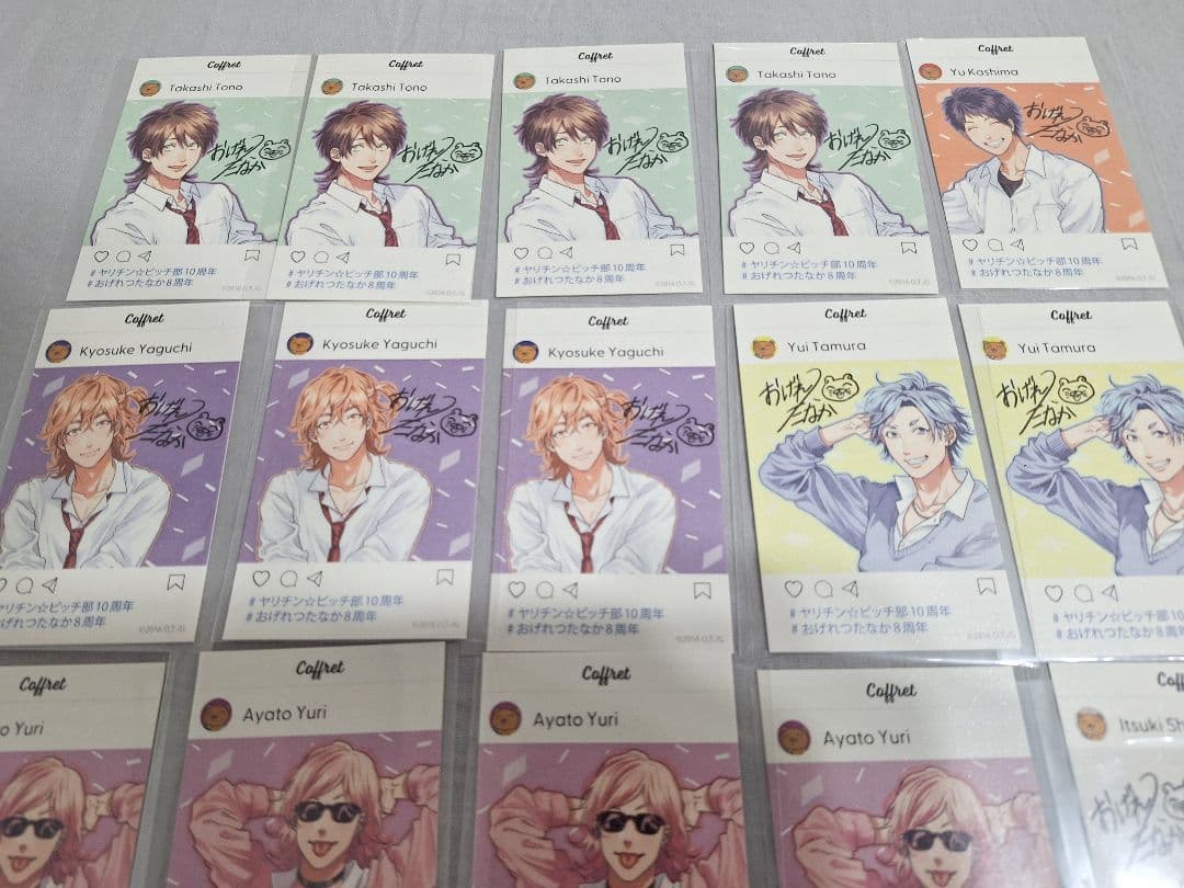 ヤリチン☆ビッチ部 缶バッジ＆カード まとめ売り おげれつたなか 個展 レア