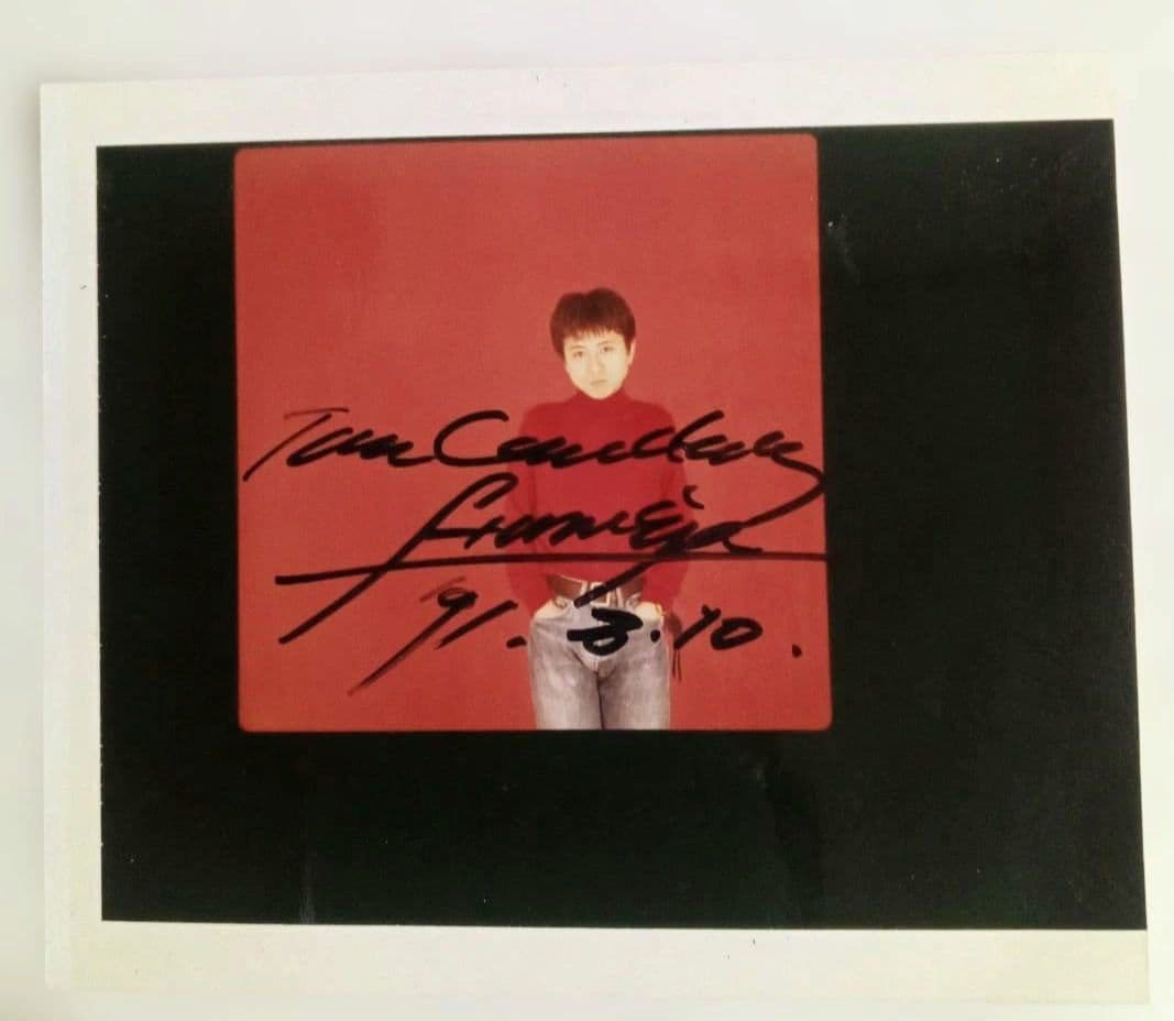 超レア　チェッカーズ時代　直筆サイン　藤井フミヤ　昭和アイドル　ポラロイド