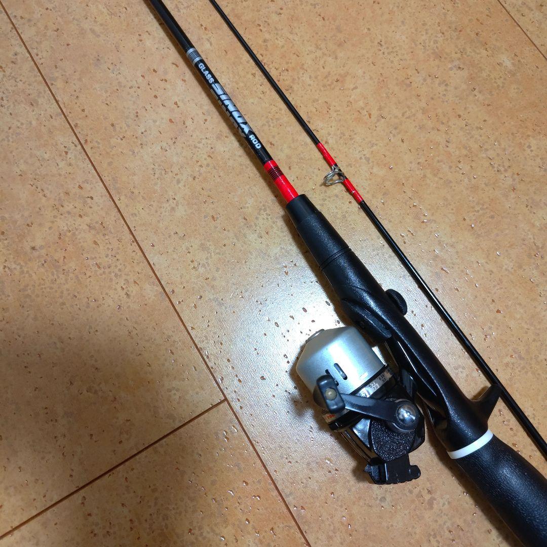 奇跡新品昭和ロマン宝物釣具レトログラスフィッシングガングリップSINOXロッド