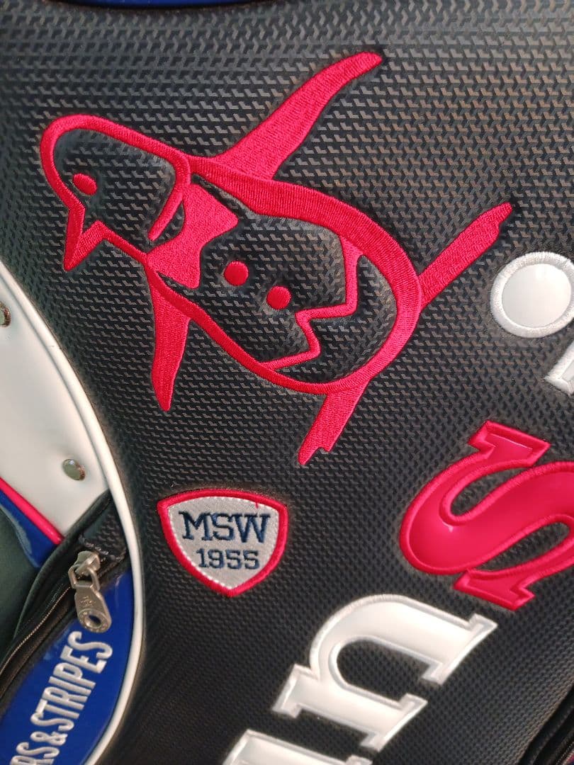 【希少】 おしゃれなトラベルカバー付　Munsingwearキャディバッグ