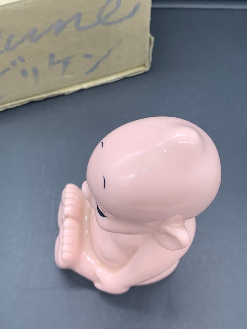 内藤ルネ　ビリケン　サイン入り箱　陶器