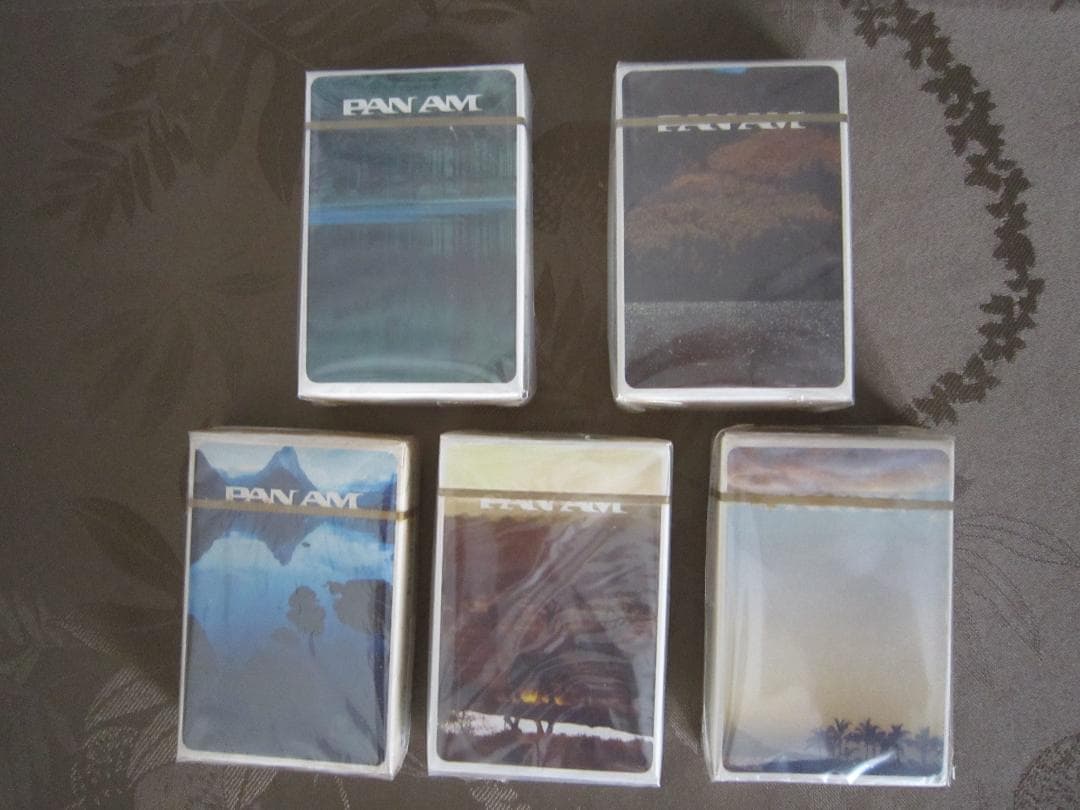 未開封　1970年代　パンナム　トランプ　5個　パンアメリカン航空　PAN　AM