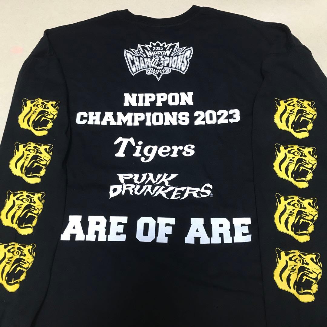 パンクドランカーズ XL 阪神タイガース 未使用 Tシャツ 日本一 優勝 黒長袖