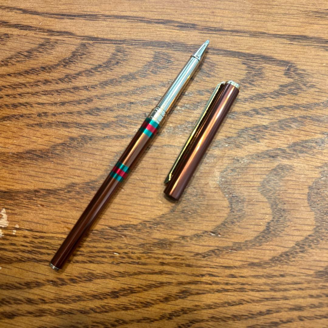 GUCCI ボールペン　万年筆　セット　グッチ　シェリーライン　k14