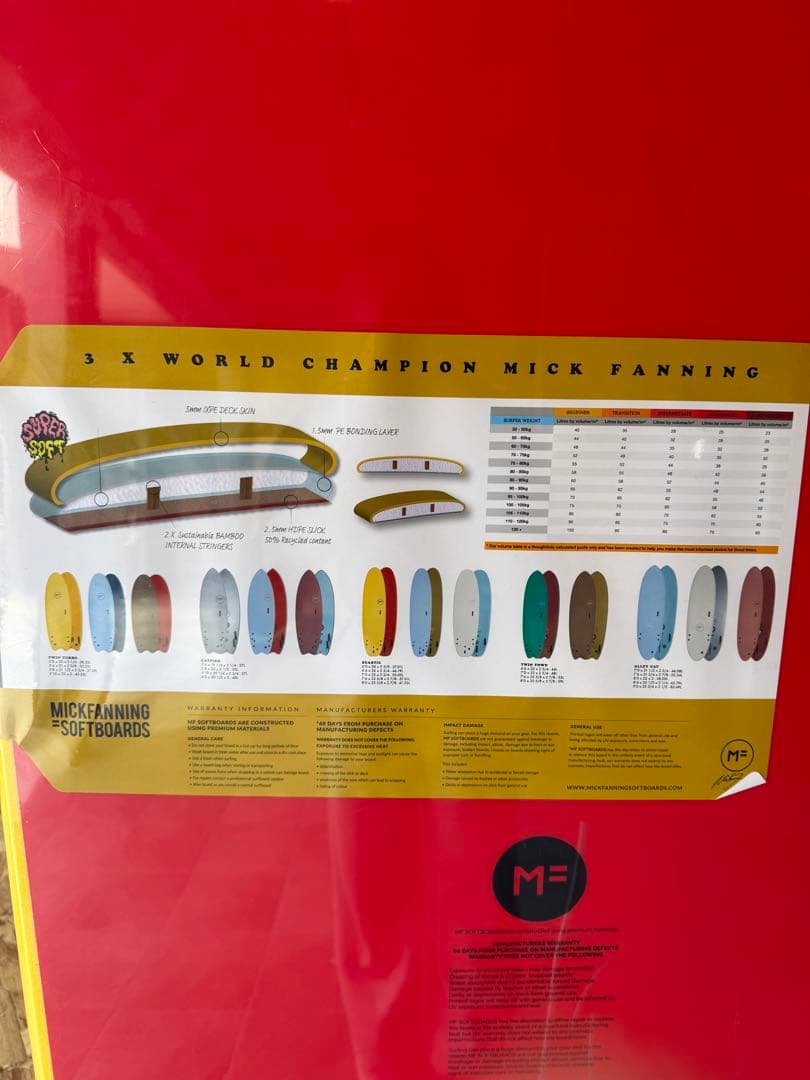 Mick Fanning Super Soft サーフボード7.6