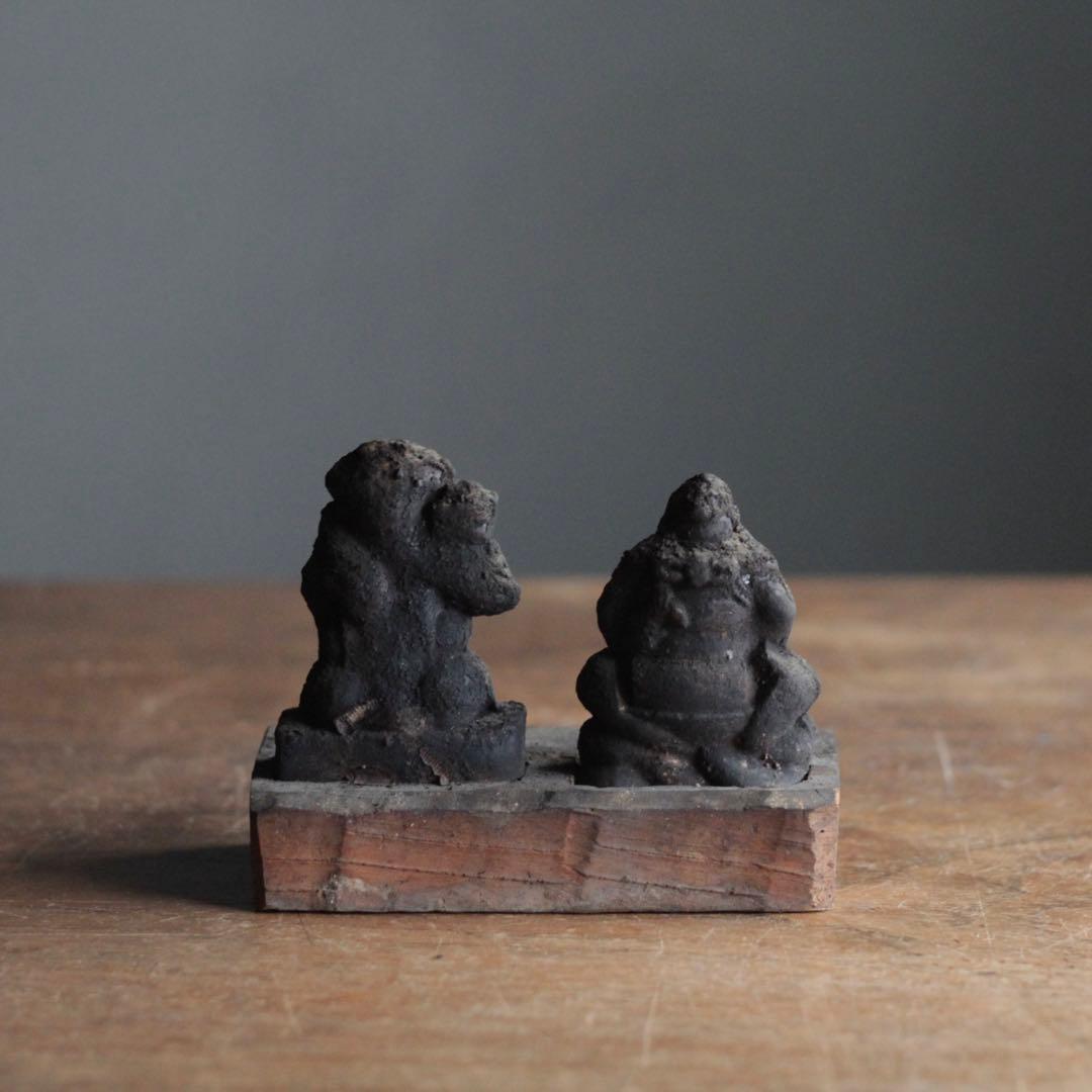 古い 土人形 大黒恵比寿 大黒様 恵比寿様 古美術 古道具 アンティーク