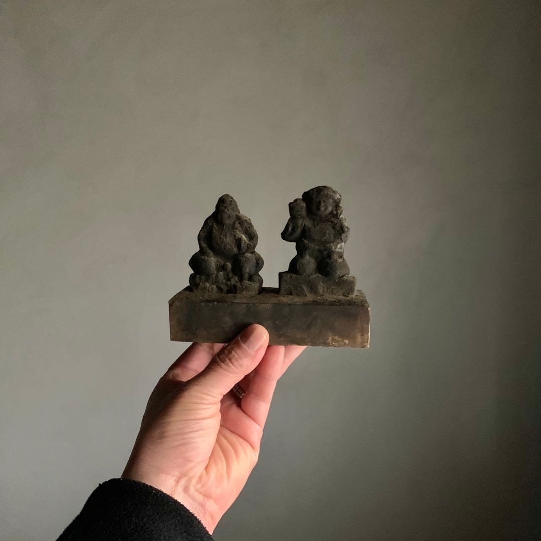 古い 土人形 大黒恵比寿 大黒様 恵比寿様 古美術 古道具 アンティーク