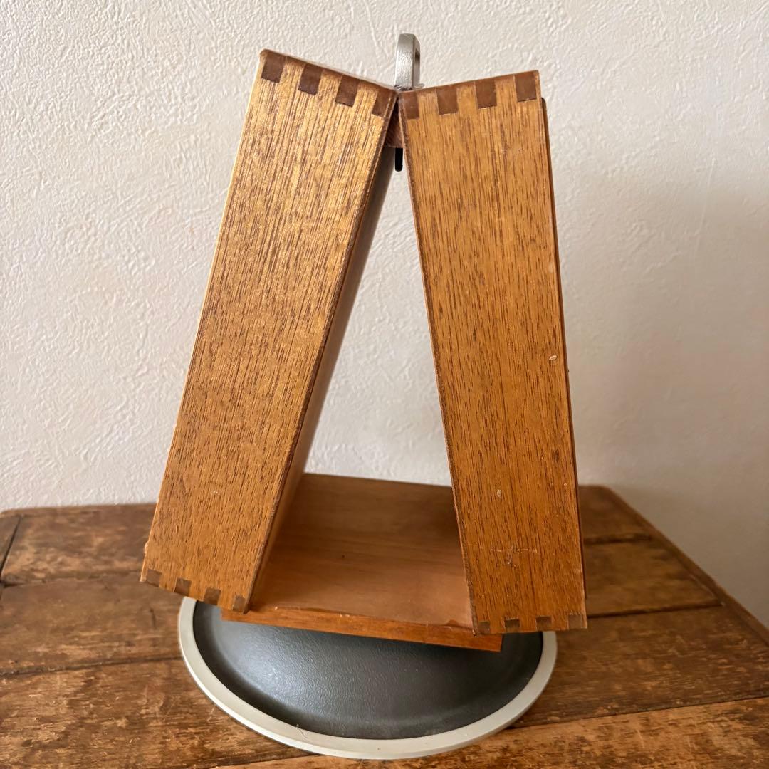 レトロ　トナカイ印　印鑑タワー　回転式ゴム印ケース　古道具 ショーケース　昭和